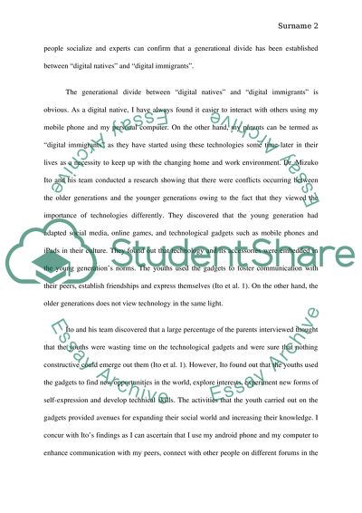 Technology Advancement: Digital Natives and Digital Immigrants