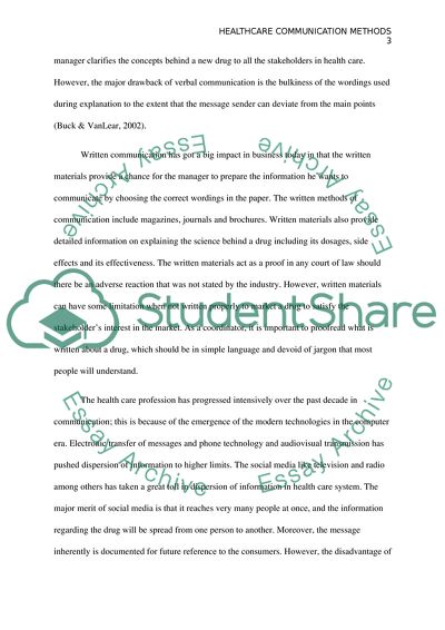 Healthcare Communication Methods