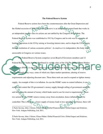 Great Depression and Global Economic Recession