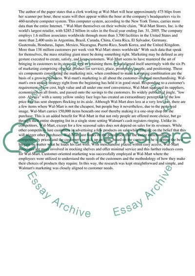 Marketing Management of Wal-Mart