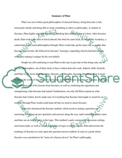 Great Philosopher Plato