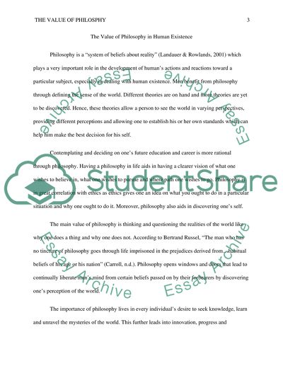 Philosophy and Society