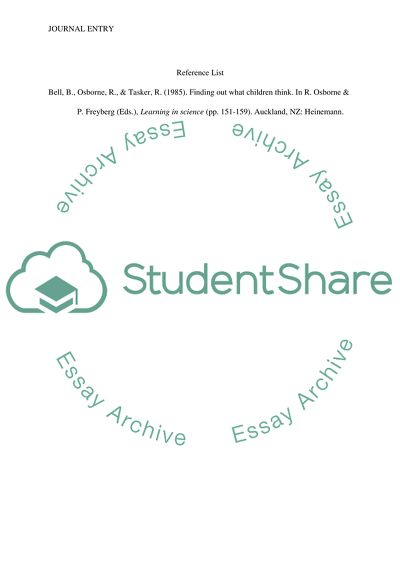 Reflection journals Ch2