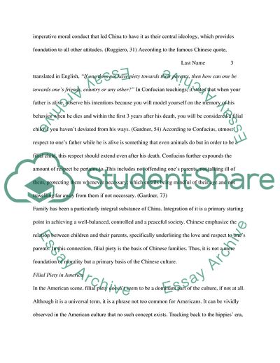 Filial Piety in the Context of Confucianism, Buddhism, and Daoism