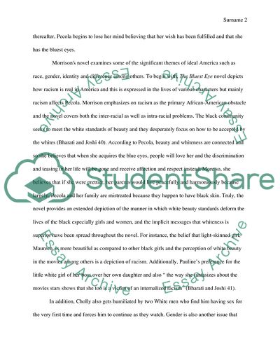 Toni Morrisons The Bluest Eye and Walt Whitmans I Hear America Singing