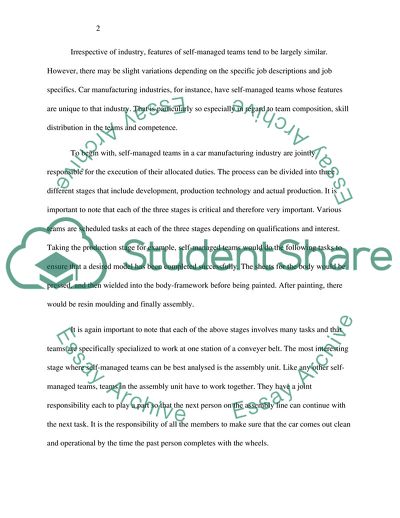 Implementing Self-Managed Teams in a Construction Project Organization