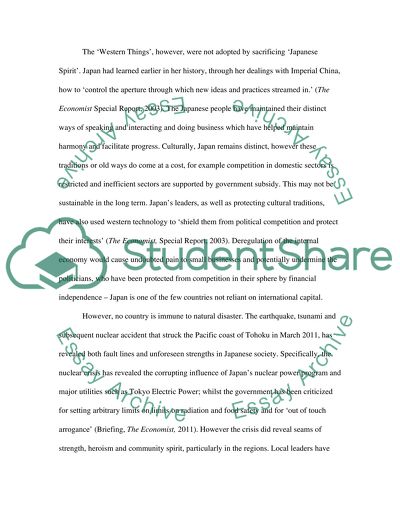 Japanese Spirit, Western Things