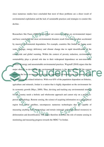 Role of Remote Sensing