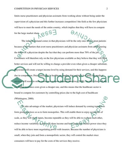 Competition in Physician Services