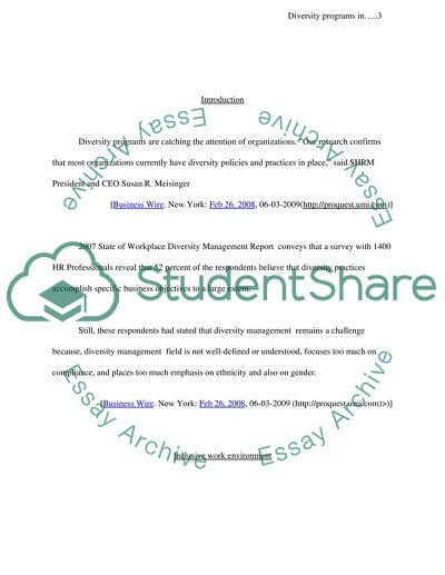 Managing in an Inclusive Environment Diversity