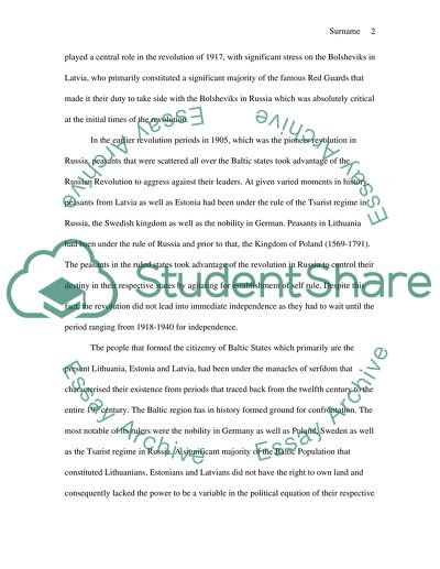 The Revolution in Russia