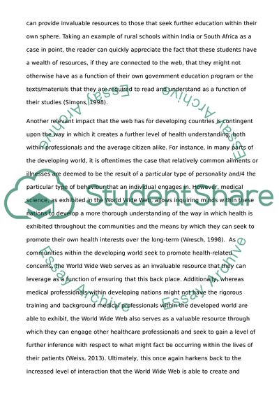 Developing Nations and the World Wide Web