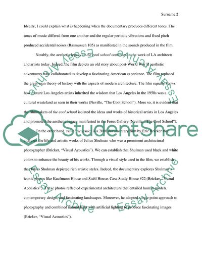 Experimental Architecture - The Cool School and Visual Acoustics