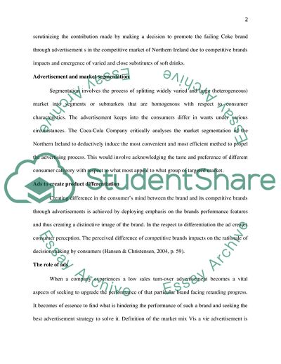 The Role of Advertisement in the Rescuing a Brand in Crisis