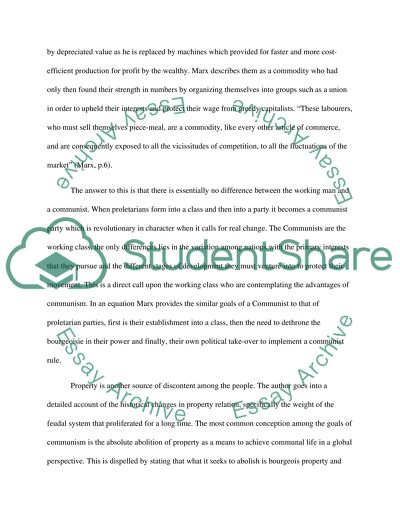 Communist Manifesto, Descriptions and Prescriptions