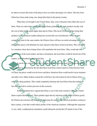 China is one of the Main Countries that Export Their Goods to the United States