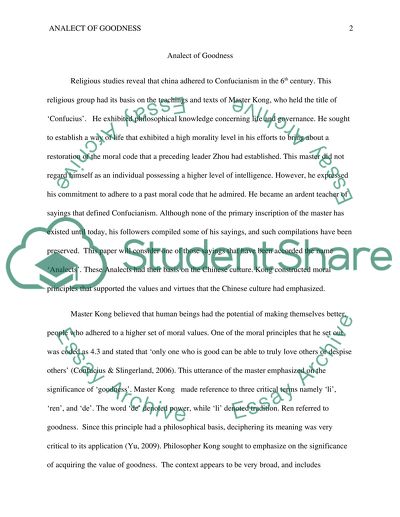Confucianism (Analects)