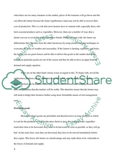 Commodities Marketing