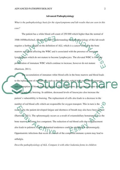 Advanced pathophysiology
