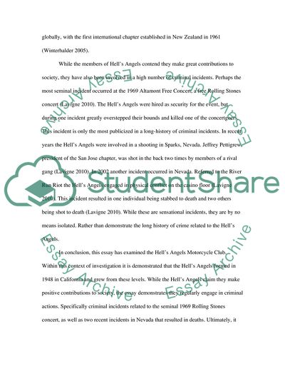 Hell angels the Motorcycle riders