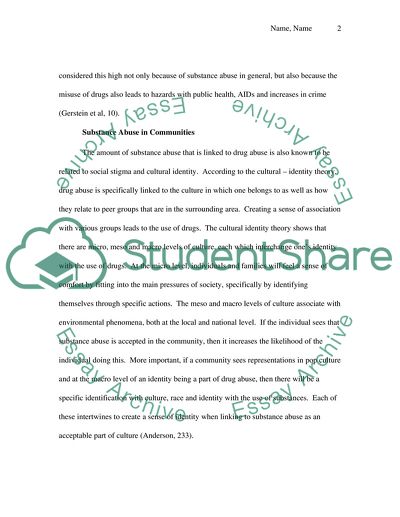 Substance Abuse in African American Communities