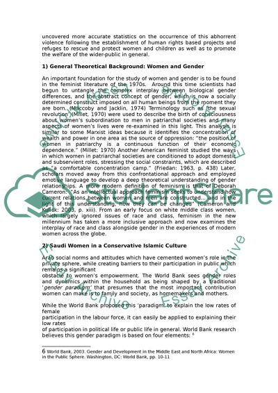 Gender Equality and Womens Empowerment in Saudi Arabian Civil Society