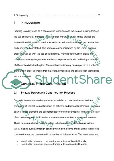 Framing Construction Techniques