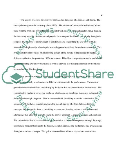 Expressions and Ideologies in Across the Universe