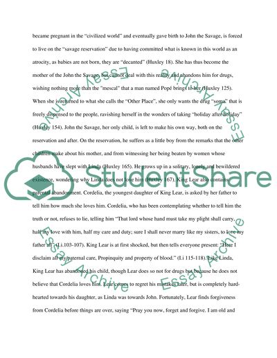 King Lear by William Shakespeare and Brave New World by Aldous Huxley