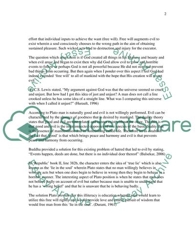 The Problem of Sins And Evil