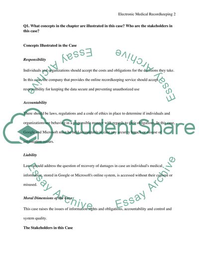 Electronic Medical Recordkeeping