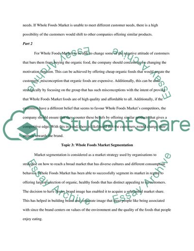 The Success of Whole Foods Market