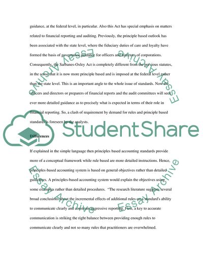 Accounting Standards: Rules versus Principles