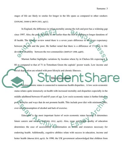 Socioeconomic Factors and Health Outcomes