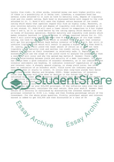 Return on Financial Assets