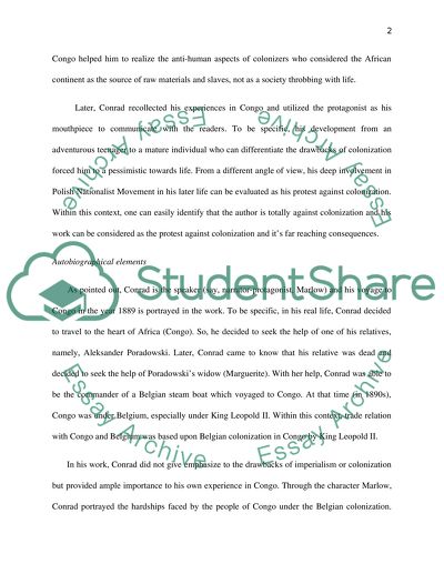 Colonization and Heart of Darkness is the author for or against it