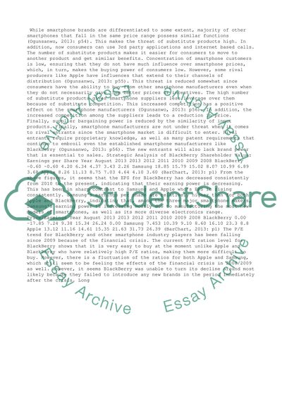 BlackBerry Strategic Assessment