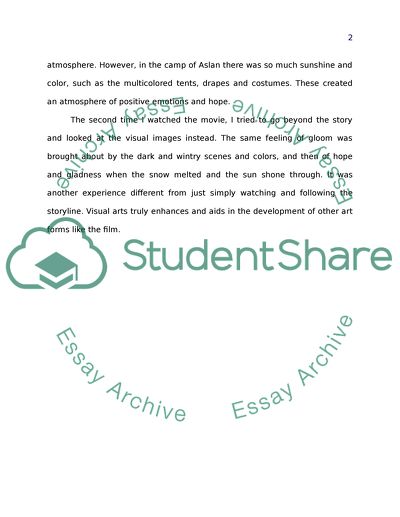 The Use of Visual Arts in The Chronicles of Narnia: The Lion, the Witch and the Wardrobe