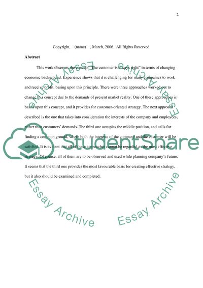 Is the Customer Always Right