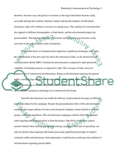 Marketing Communication & Psychology