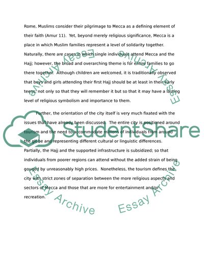 The Importance of Mecca