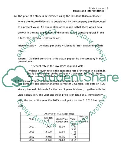 Bonds and Interest Rates