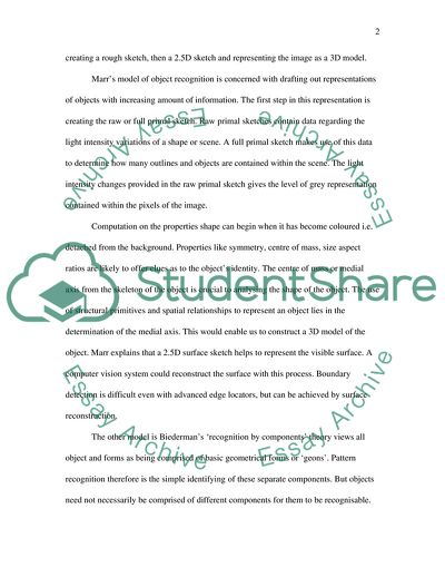 Current Models of Object Recognition to Explain Object Constancy