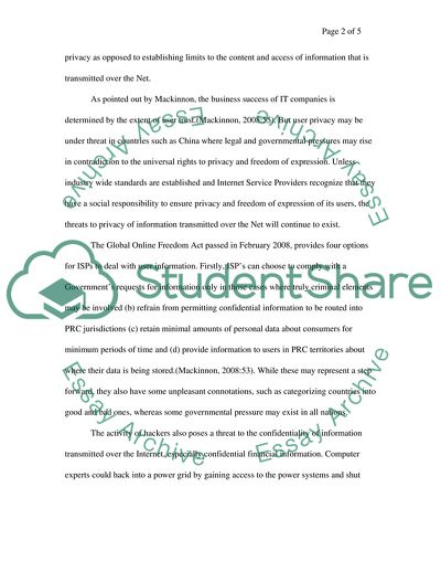 Privacy and Freedom in the Internet Age