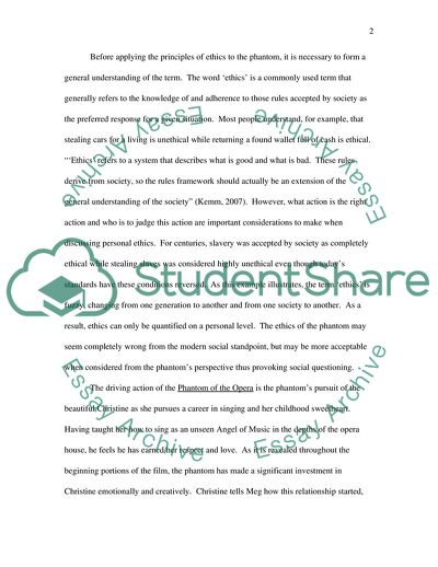 Ethical issues in a movie