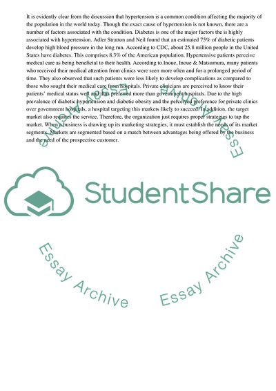 Market Segmentation in Healthcare Depertment