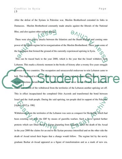 The Roots of Conflict in Syria