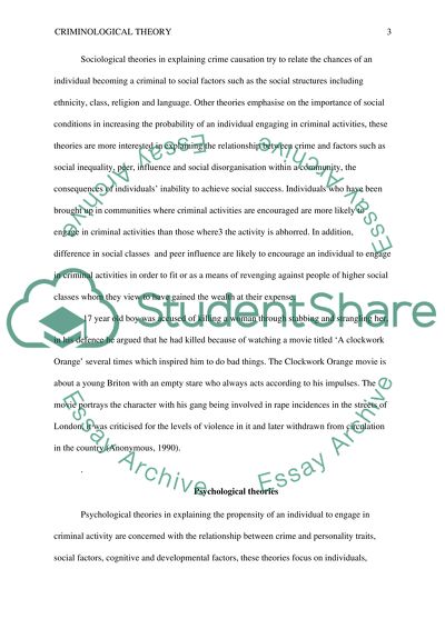 Criminological Theory