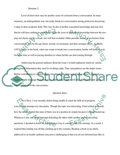 Conversation and Community