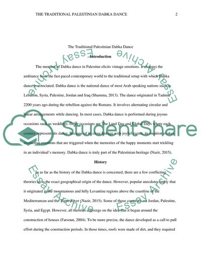 The Traditional Palestinian Dabka Dance